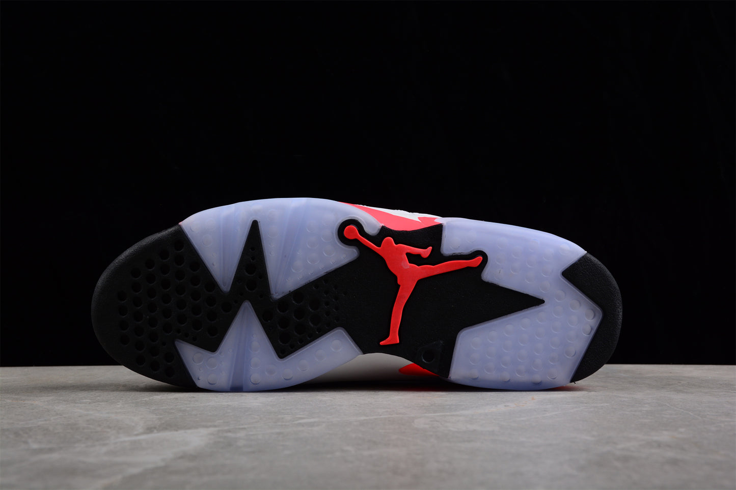 Air Jordan 6 Retro ‘Infrared White’ close up bottom