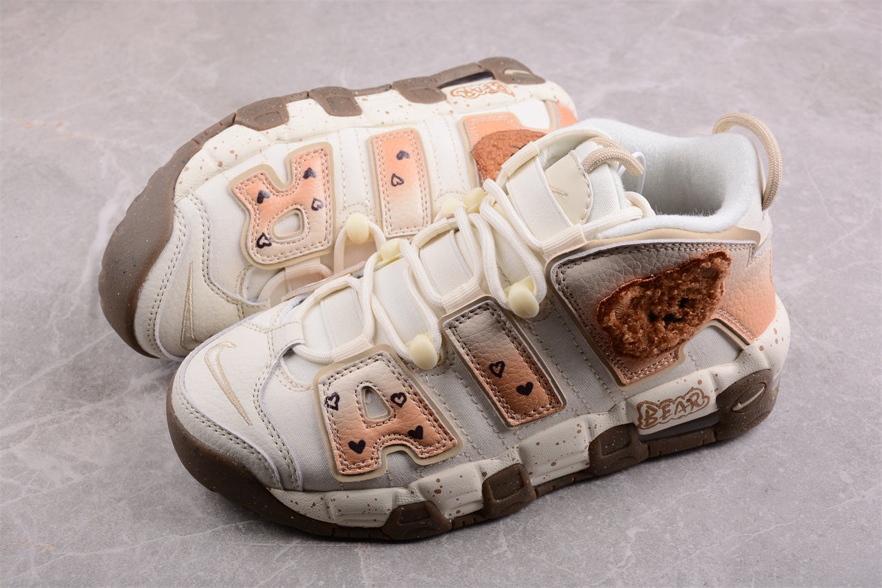 Nike Air More Uptempo 96 both shoes close up