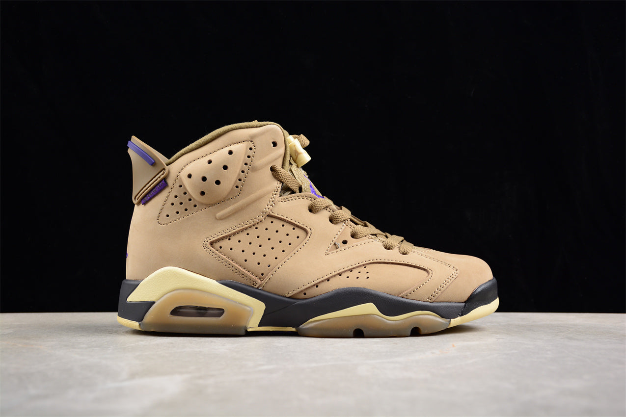 Air Jordan 6 Retro GORE-TEX ‘Brown Kelp’ close up right
