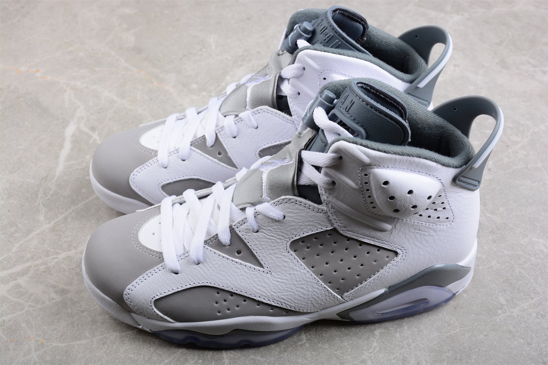 Air Jordan 6 Retro ‘Cool Grey’ close up both