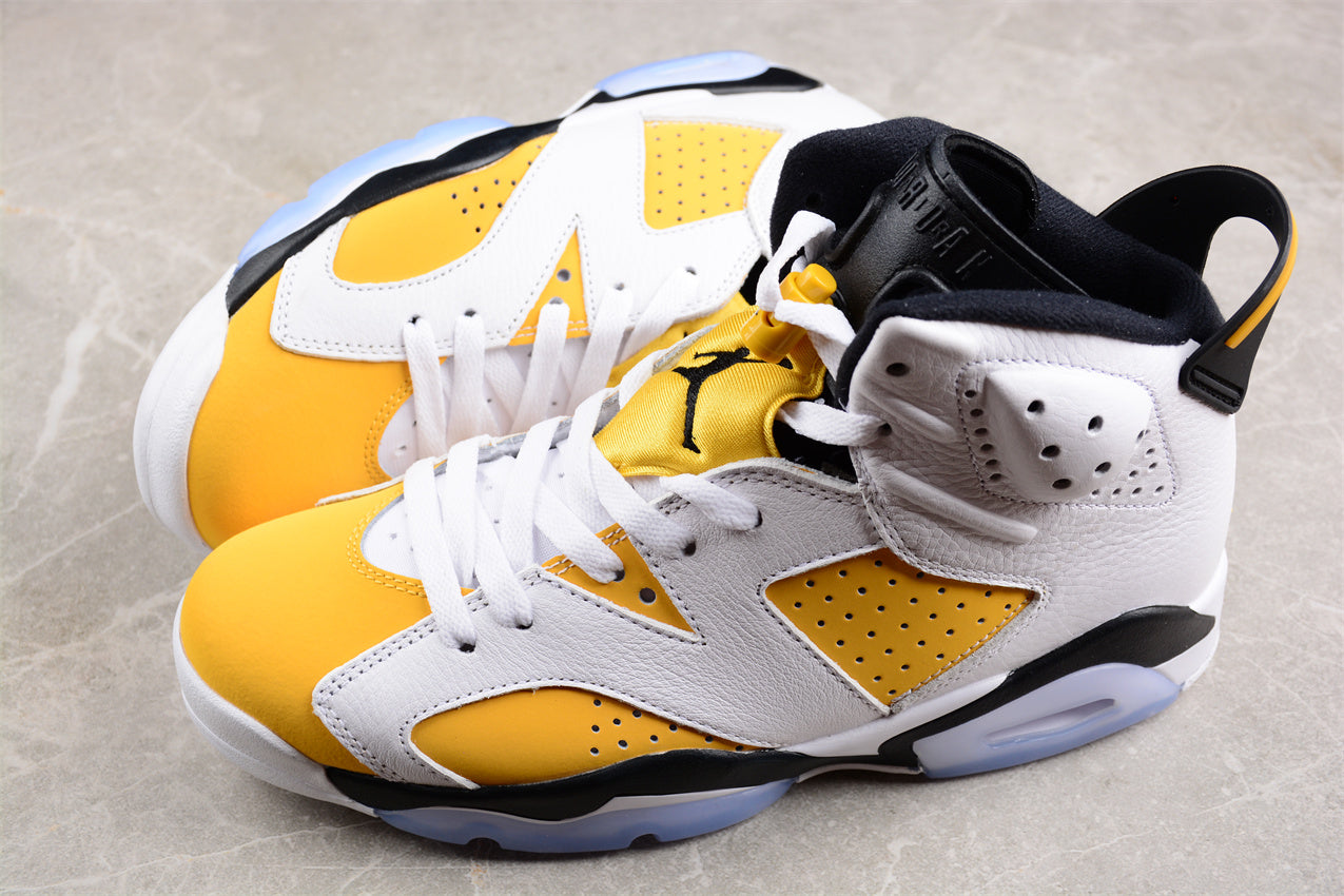 Air Jordan 6 Retro ‘Yellow Ochre’ close up both