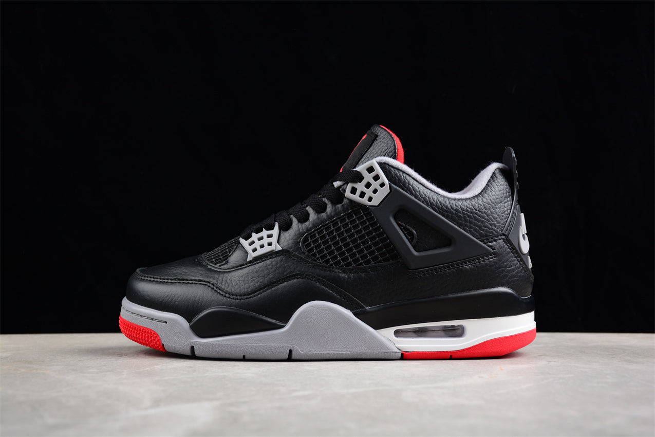 Air Jordan 4 Retro ‘Bred Reimagined’ close up 
