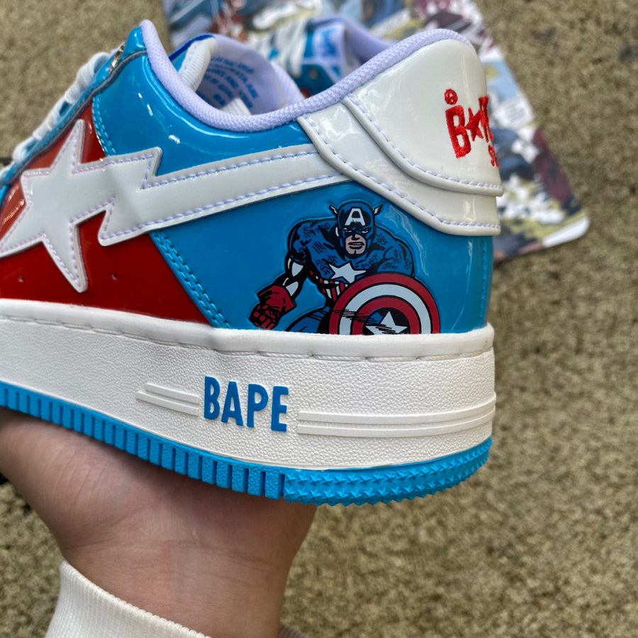 Marvel x Bapesta ‘Captain America’ close up