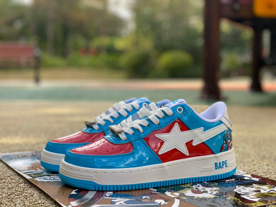 Marvel x Bapesta ‘Captain America’ close up both