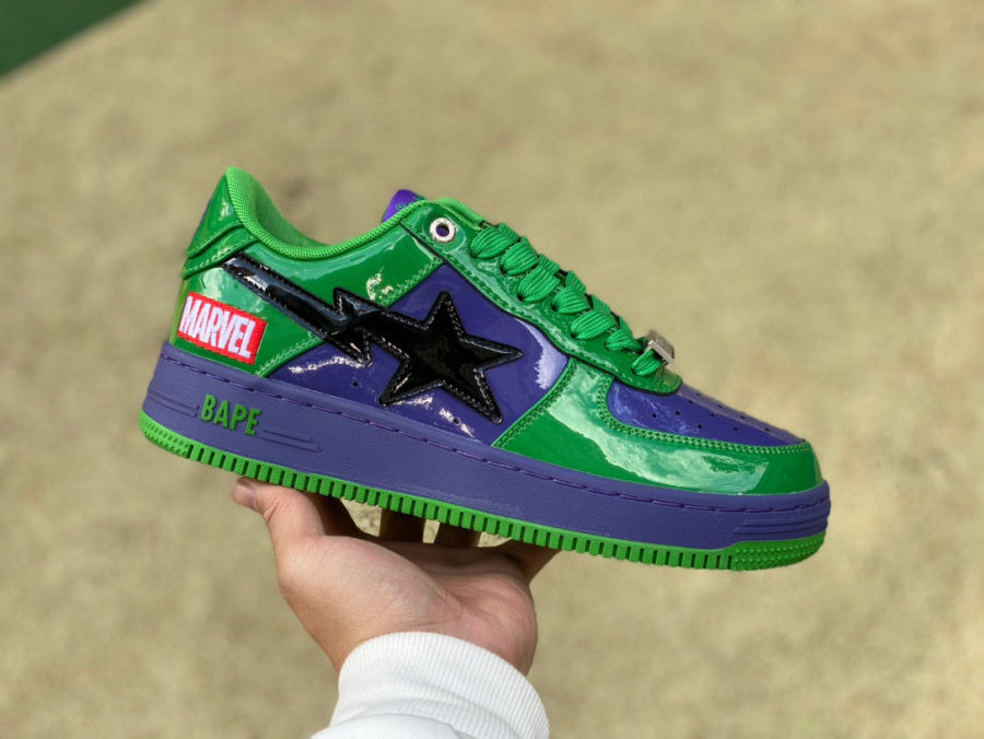 Marvel x Bapesta ‘Hulk’ close up right