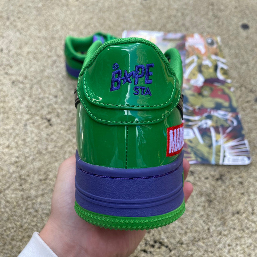 Marvel x Bapesta ‘Hulk’ close up back