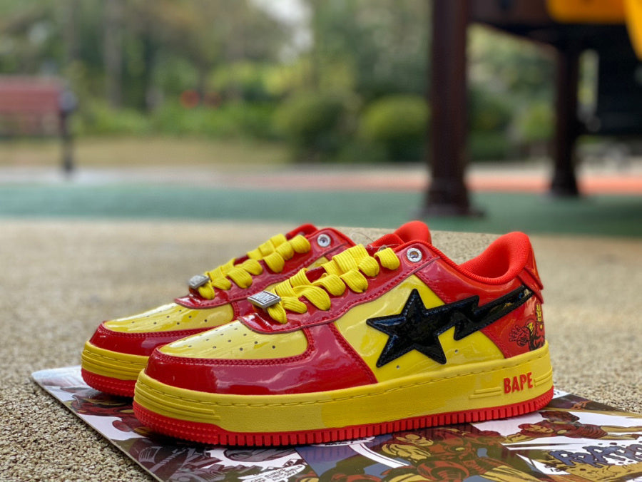 Marvel x Bapesta ‘Iron Man’ close up both