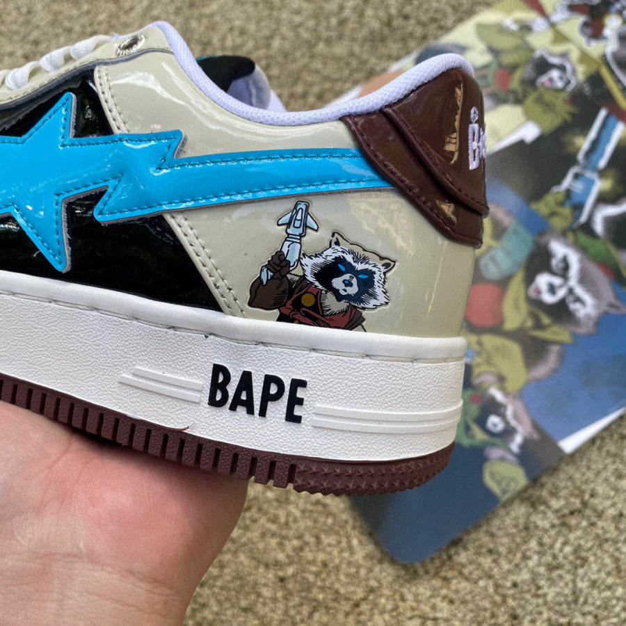 Marvel x Bapesta ‘Rocket Raccoon’ close up