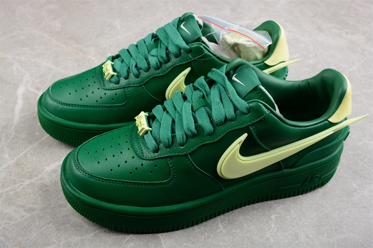 AMBUSH x Nike Air Force 1 Low 'Pine Green' close up both