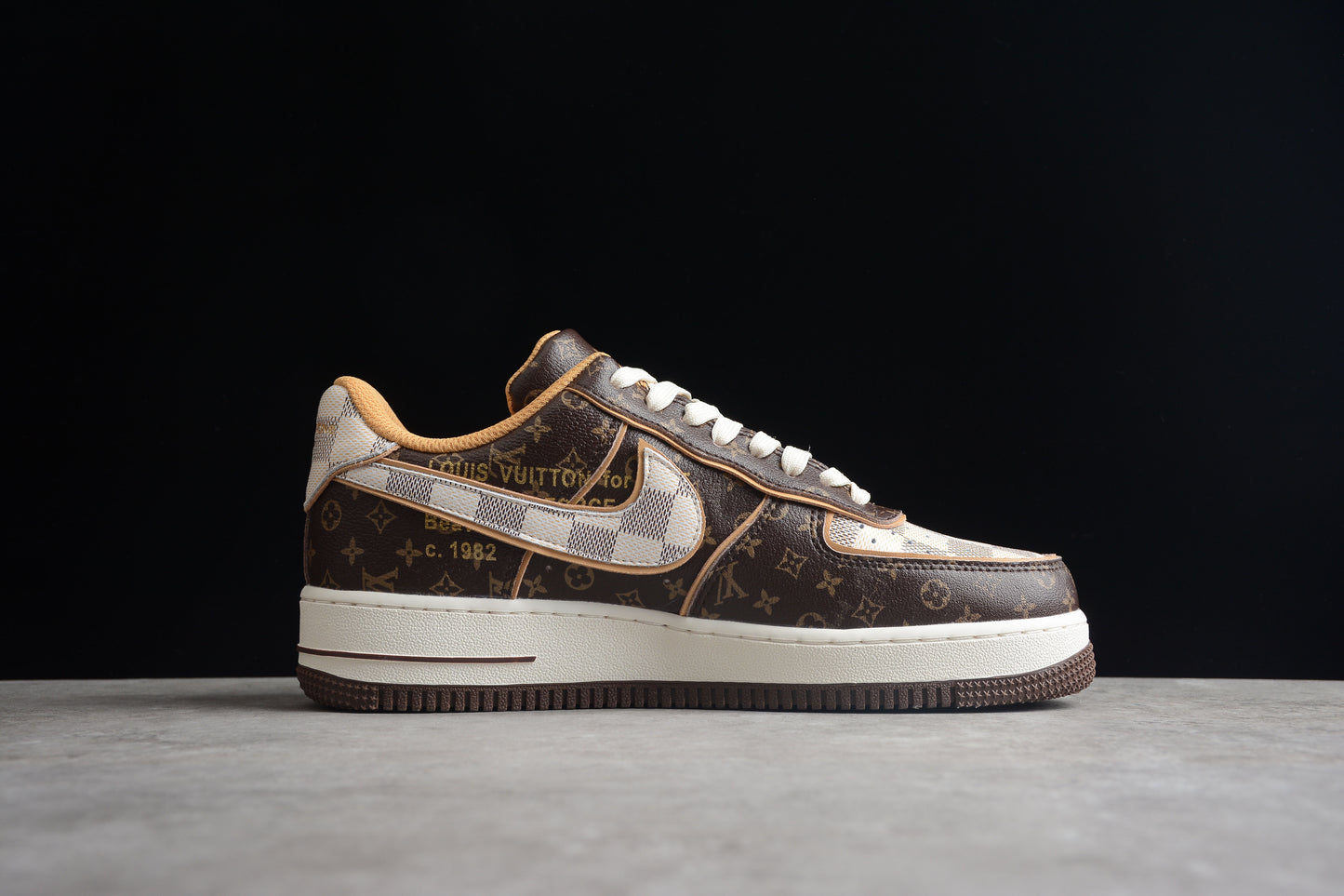 Louis Vuitton x Nike Air Force 1 Low close up right