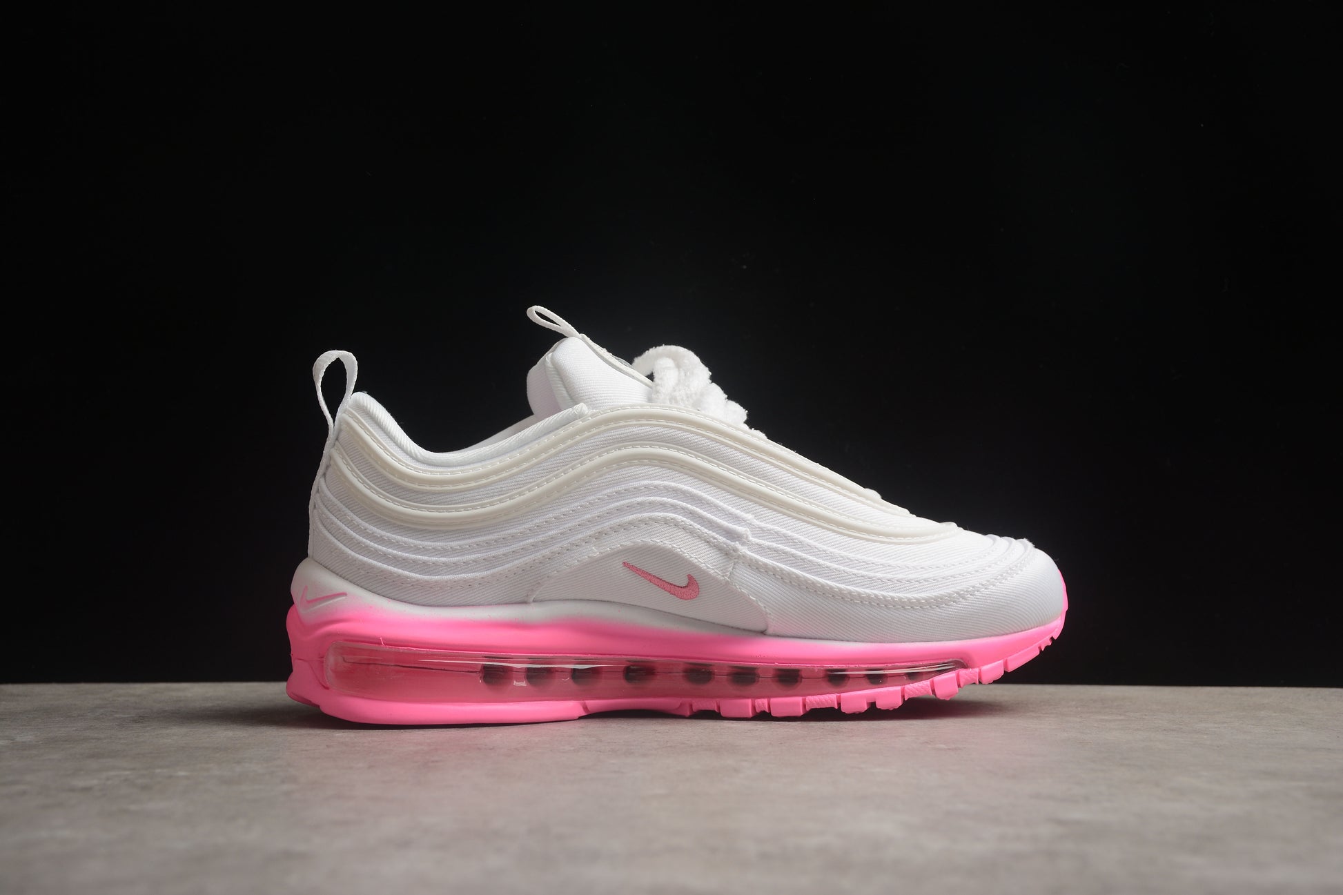 Nike Air Max 97 SE ‘Chenille Swoosh - Pink Foam’ close up right