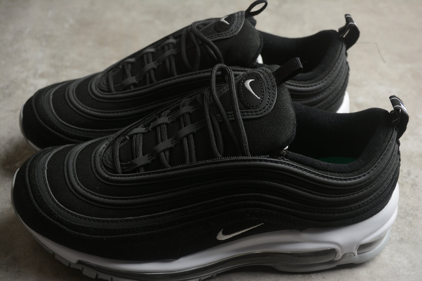 Nike Air Max 97 ‘Black’ close up both