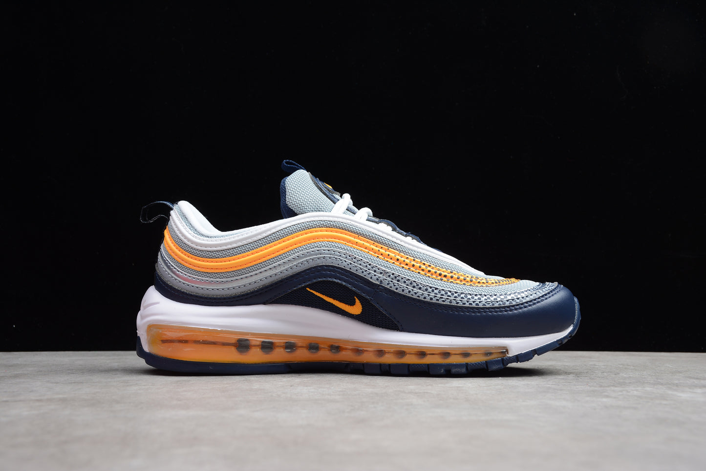 Nike Air Max 97 ‘Navy Laser Orange’ close up right
