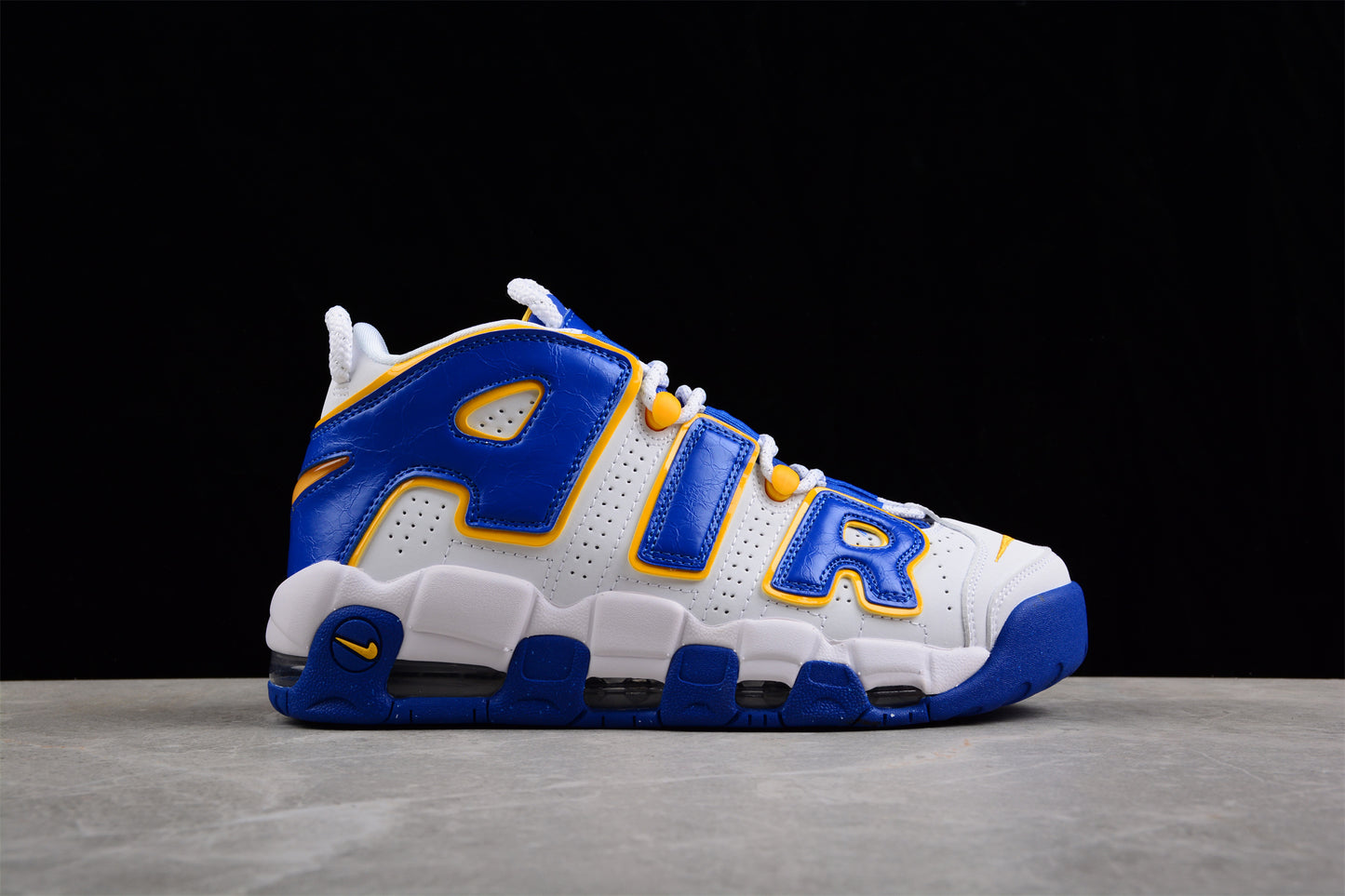 Nike Air More Uptempo GS ‘Golden State Warriors’ close up right