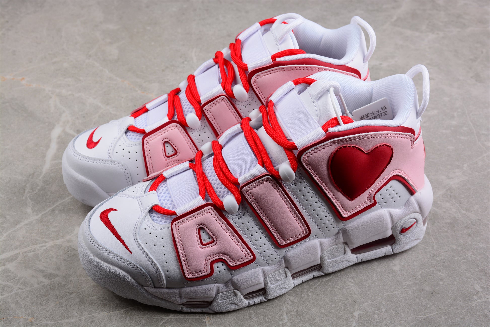 Nike Air More Uptempo ‘96 Heart’ close up both