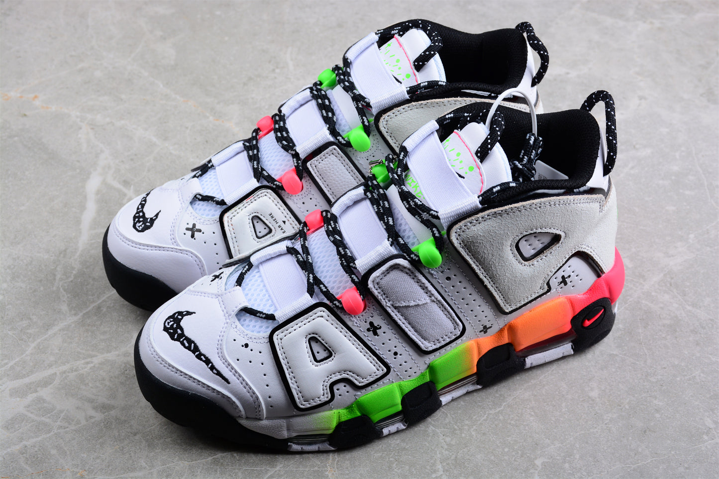 Nike Air More Uptempo ‘Ghost’ close up both